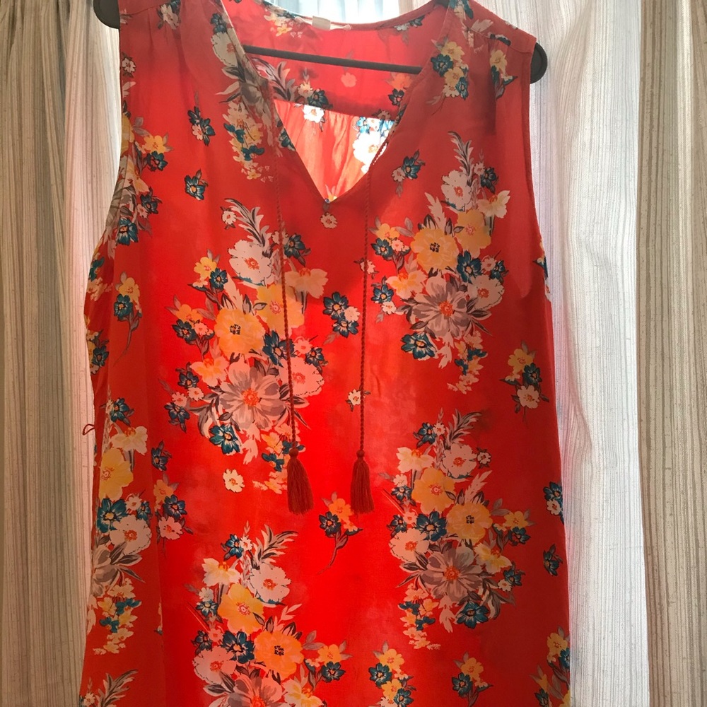 Orange Sundress or bathing suit coverup